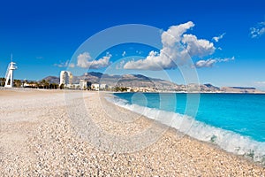 Altea Playa del Albir of white stones in Alicante photo