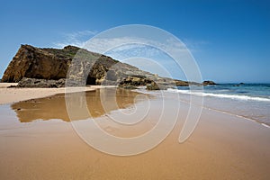 Alteirinhos beach in Alentejo in Portugal