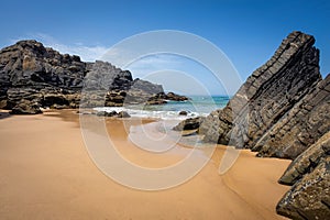 Alteirinhos beach in Alentejo in Portugal