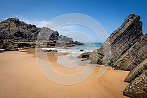 Alteirinhos beach in Alentejo in Portugal photo