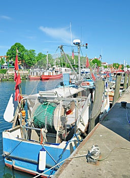 Am Alten Strom in Warnemuende,baltic Sea,Germany