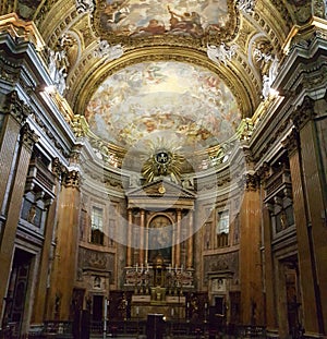 Alter in Church of the Gesu, Rome, Italy photo