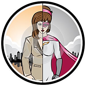 Alter Ego Woman Super Hero