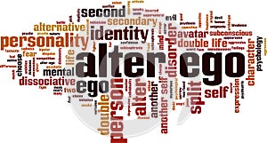 Alter ego word cloud