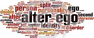 Alter ego word cloud
