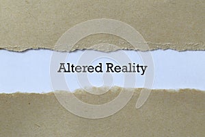 Altered reality on paper photo