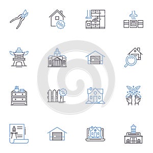 Altering line icons collection. Adaptation, Mutation, Modification, Transformation, Variance, Change, Adjusted vector