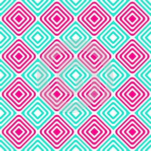 Alternating blue pink squares seamless pattern
