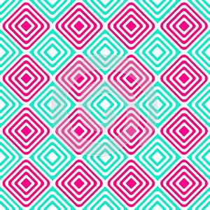 Alternating blue pink squares seamless pattern