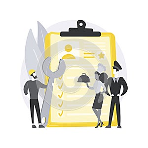 Alternative civilian service abstract concept vector illustration.