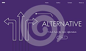 Alternative Directions Decision Opportunities Choice Concept