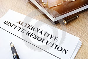 Alternative dispute resolution ADR in an office.