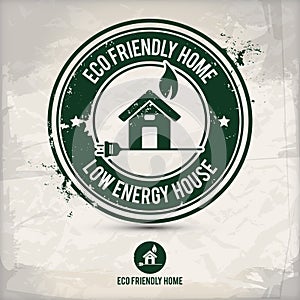 Alternative eco home stamp