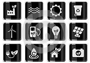 Alternative energetics icon set