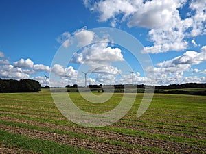 Alternative energy by windmills for production of electricity