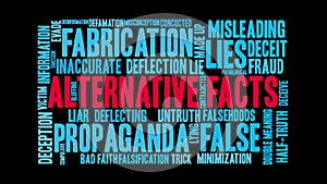 Alternative Facts Animated Word Cloud