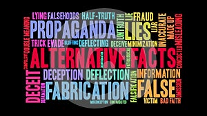 Alternative Facts Animated Word Cloud