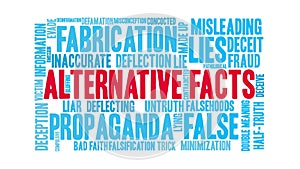 Alternative Facts Animated Word Cloud