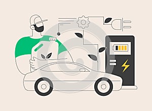 Alternative fuel abstract concept vector illustration.