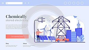 Alternative fuel concept landing page.