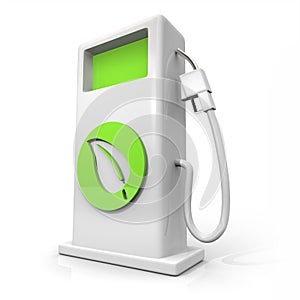 Alternative Fuel Gas Pump - Green Leaf