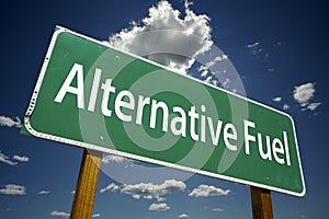 Alternative Fuel Road Sign
