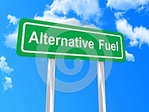 Alternative fuel sign