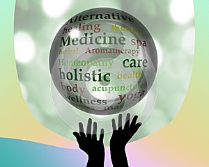 Alternative medicine crystal ball