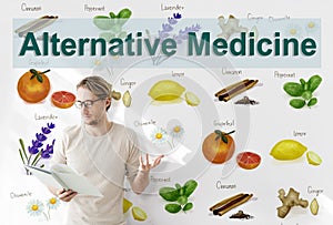Alternative Medicine Health Herb Therapy Concept
