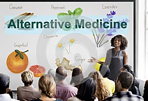 Alternative Medicine Health Herb Therapy Concept photo