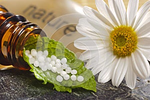 Alternative medicine with herbal pills