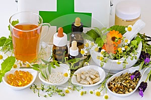 Alternative Medicine. Herbal Therapy. Medical plants.