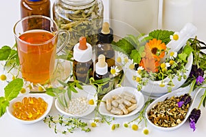 Alternative Medicine. Herbal Therapy. Medical plants.