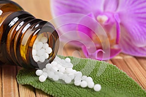 Alternative medicine with homeopathic pills