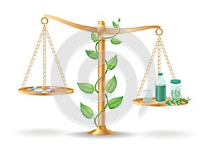 Alternative Medicine Libra Balance Concept