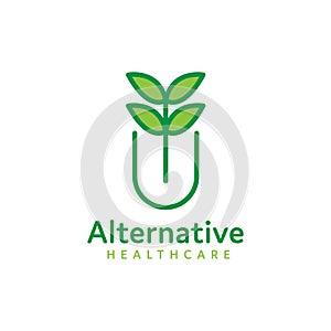 Alternative medicine natural logo