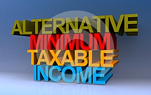 alternative minimum taxable income on blue