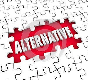 Alternative Plan Different Option Alertnate Idea Solution Puzzle