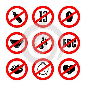 Alternative prohibition signs