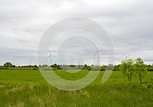 Alternative Renewable energy Wind farm background