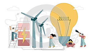 Alternative renewable wind energy concept.