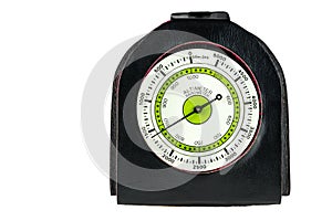 Altimeter and barometer for hiking on white background