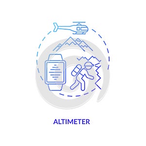 Altimeter concept icon