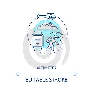 Altimeter concept icon