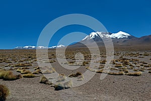 Altiplano mountains in Reserve Eduardo Avaroa in Bolivia