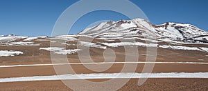 Altiplano of the Siloli desert, part of the Reserva Eduardo Avaroa, Bolivia - at an altitude of 4600m photo