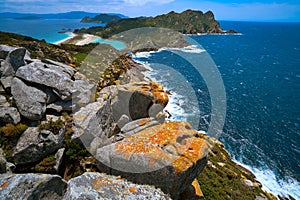 Alto do Principe view point in Islas Cies islands