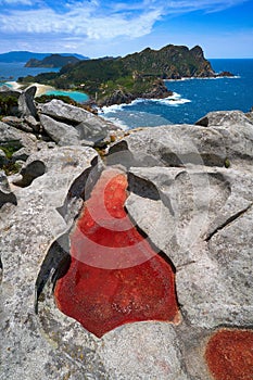 Alto do Principe view point in Islas Cies islands photo