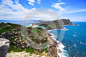 Alto do Principe view point in Islas Cies islands photo