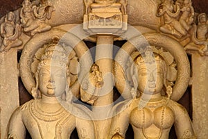 Alto-relievo of temples of Khajuraho